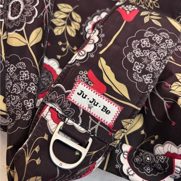 Ju-Ju-Be Black and Red Floral Diaper Bag - Picture 7 of 7